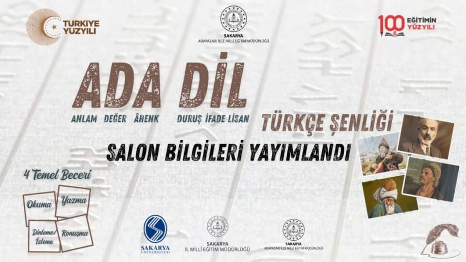 Ada Dil Türkçe Şenliği 1. Etap Sınavı İçin Resmi Salon Listeleri Yayınlandı