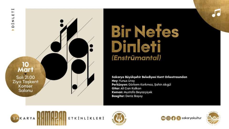 Kent Orkestrası, Ramazan Kültür Sanat Takvimi Kapsamında Dinleti Sunacak