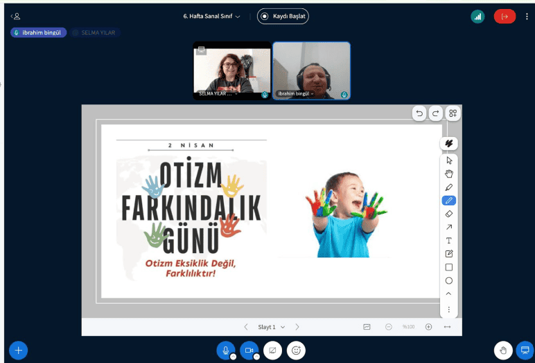 Sakarya'da Otizm Farkındalık Günü'nde Öğrencilerle Uzman Öğretmen Bir Araya Geldi