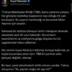 TBB Meclisi’nde Mektup Tartışması Sonrası Yusuf Alemdar’dan Dikkat Çeken Açıklama